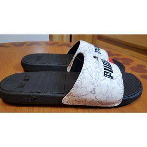 Puma Cool Cat Marble 385884 01 Men Slides Size 9